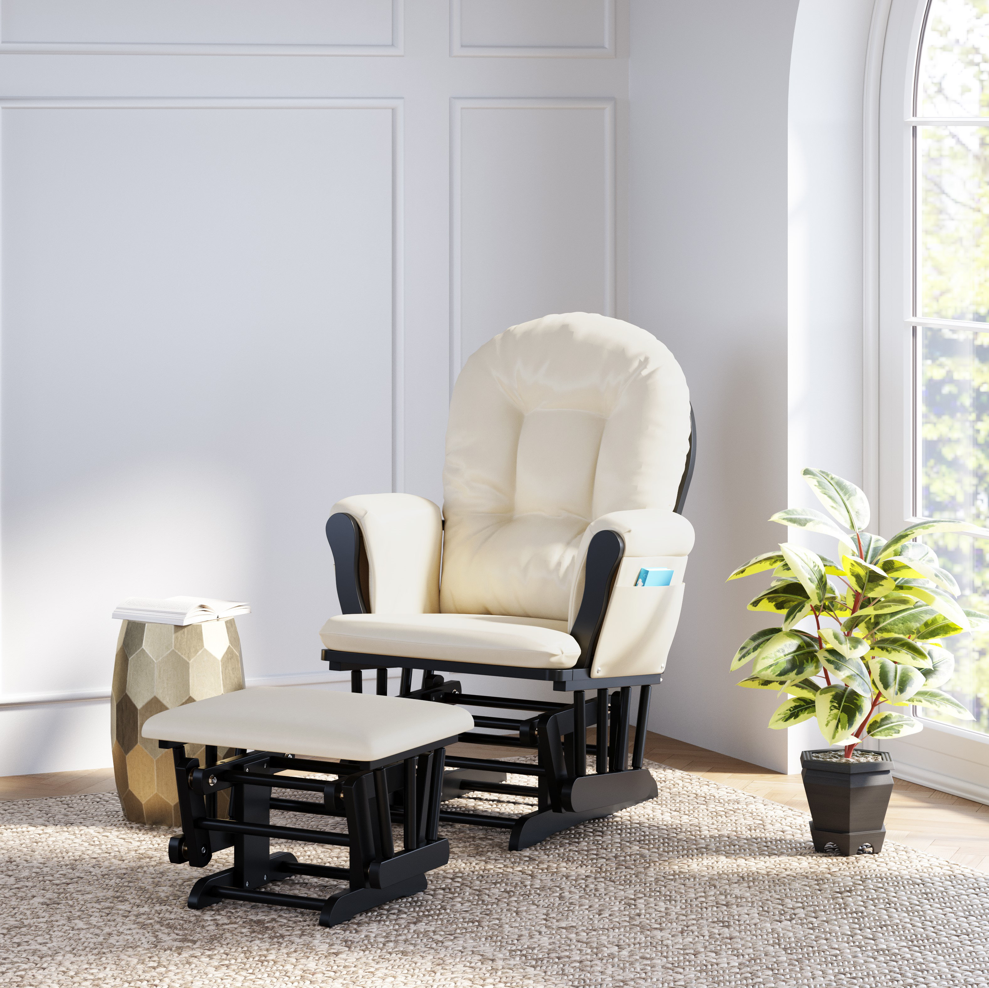 glider and ottoman set