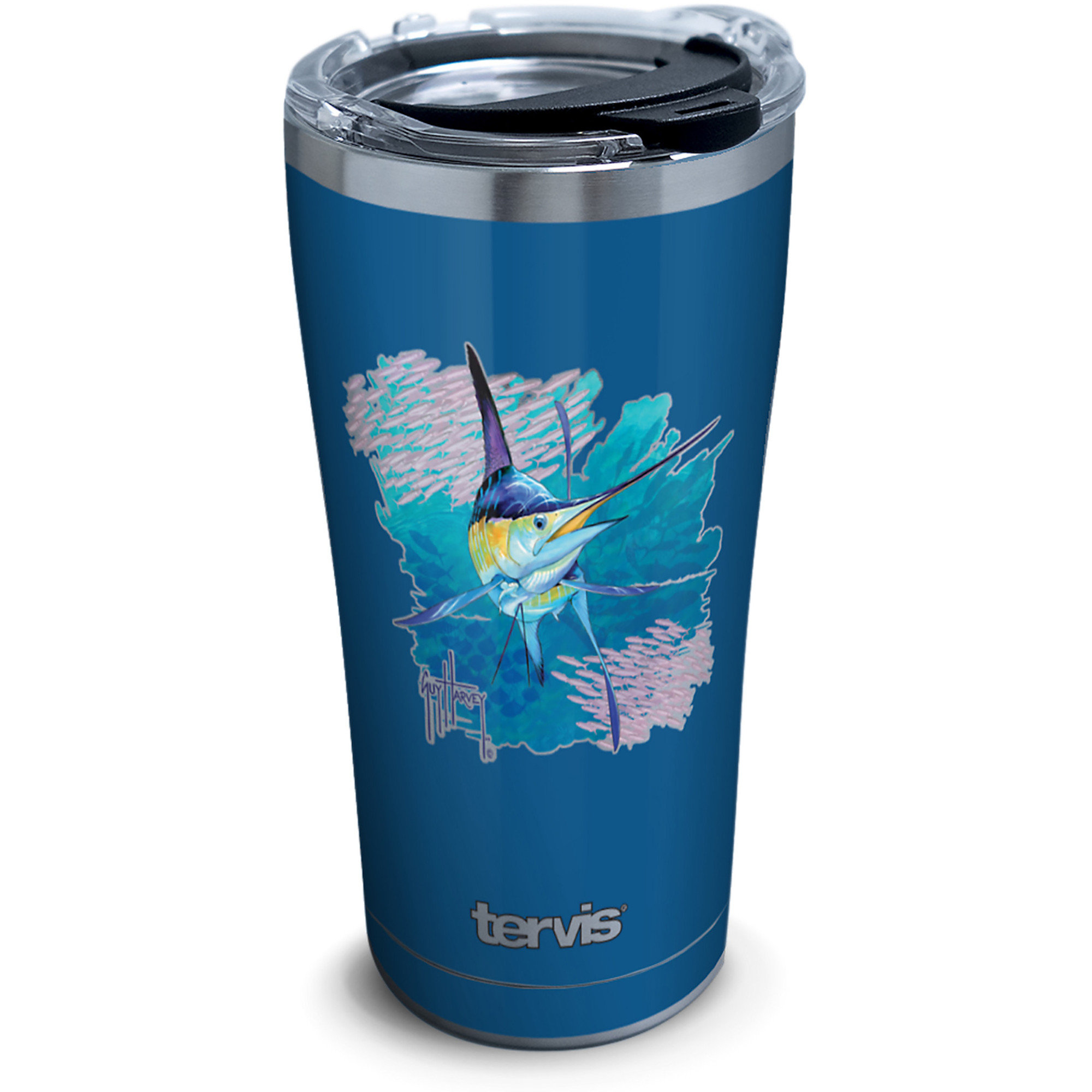 16oz Mug Offshore Haul Marlin Tervis Made in USA Double Walled Guy Harvey Insulated Tumbler Cup Keeps Drinks Cold & Hot 