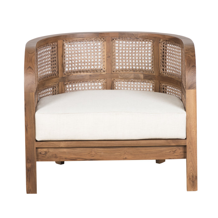 Joss and Main Leela 32" Wide Linen Barrel Chair
