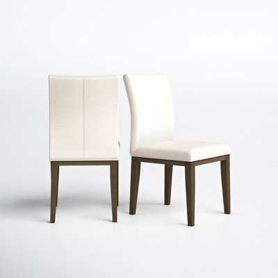 Arden Leather Upholstered Side Chair by Joss and Main