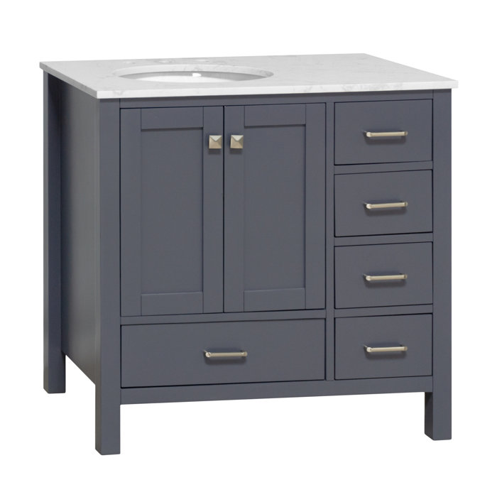 Joss and Main Matias Full Cabinet 36" Single Bathroom Vanity Set