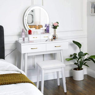 makeup vanity dresser combo