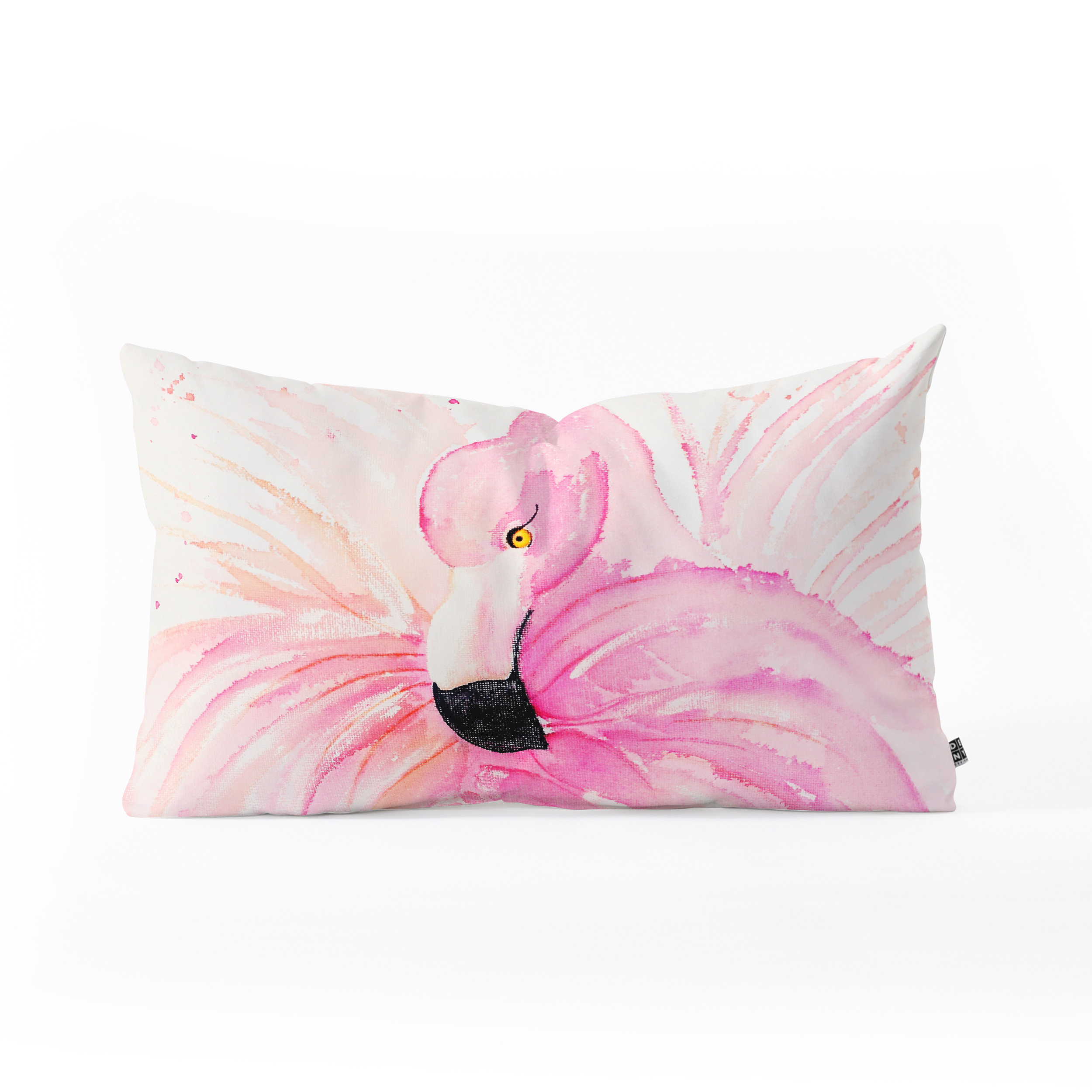 flamingo lumbar pillow