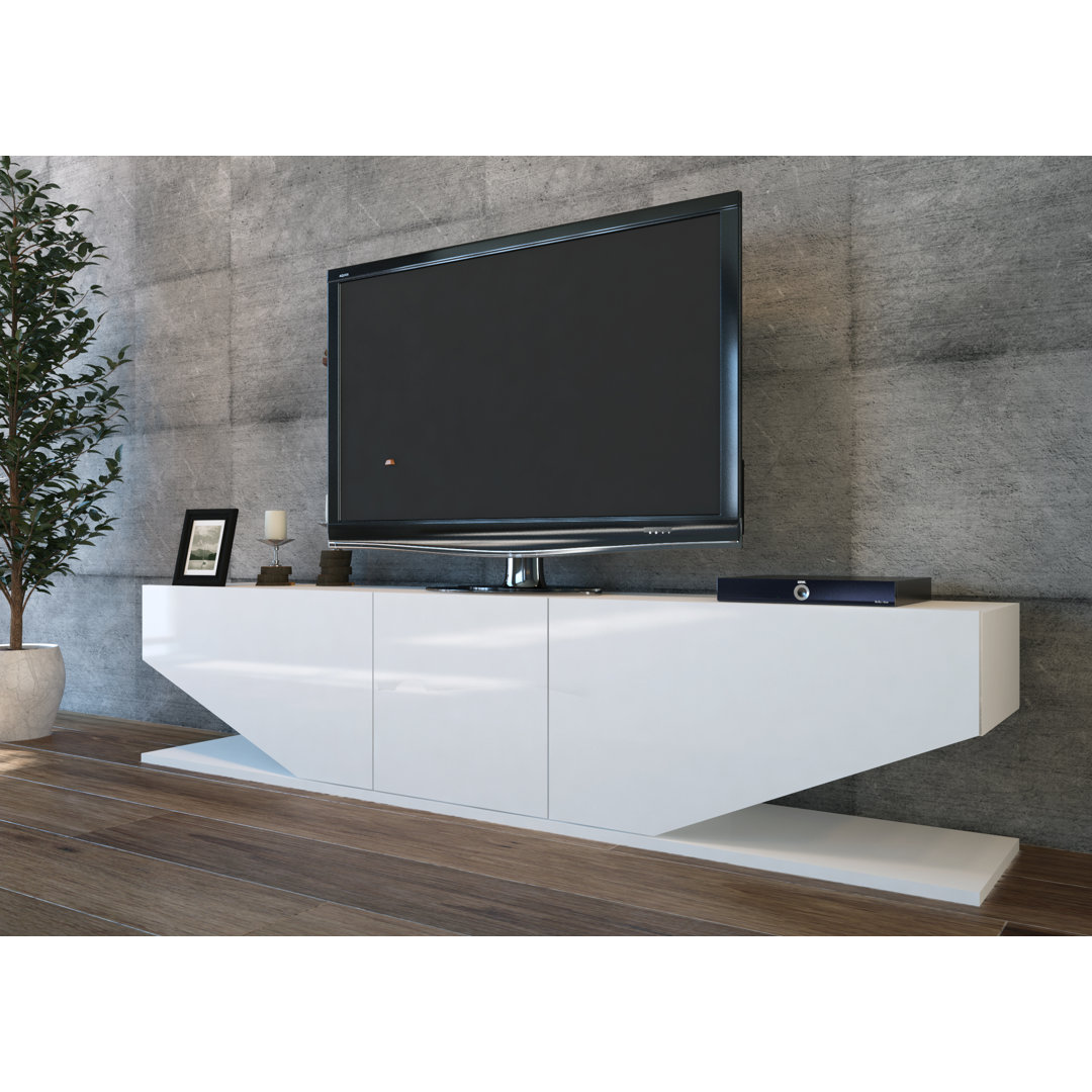Agarita TV Stand for TVs up to 78" brown,white