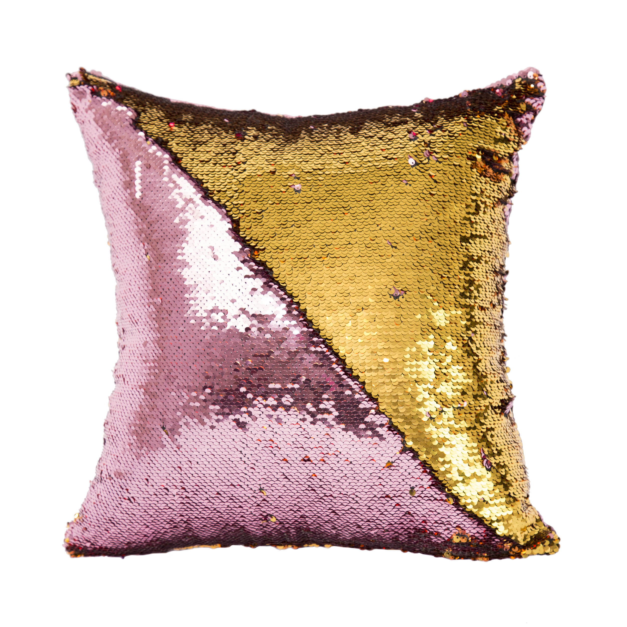 reverse sequin pillow