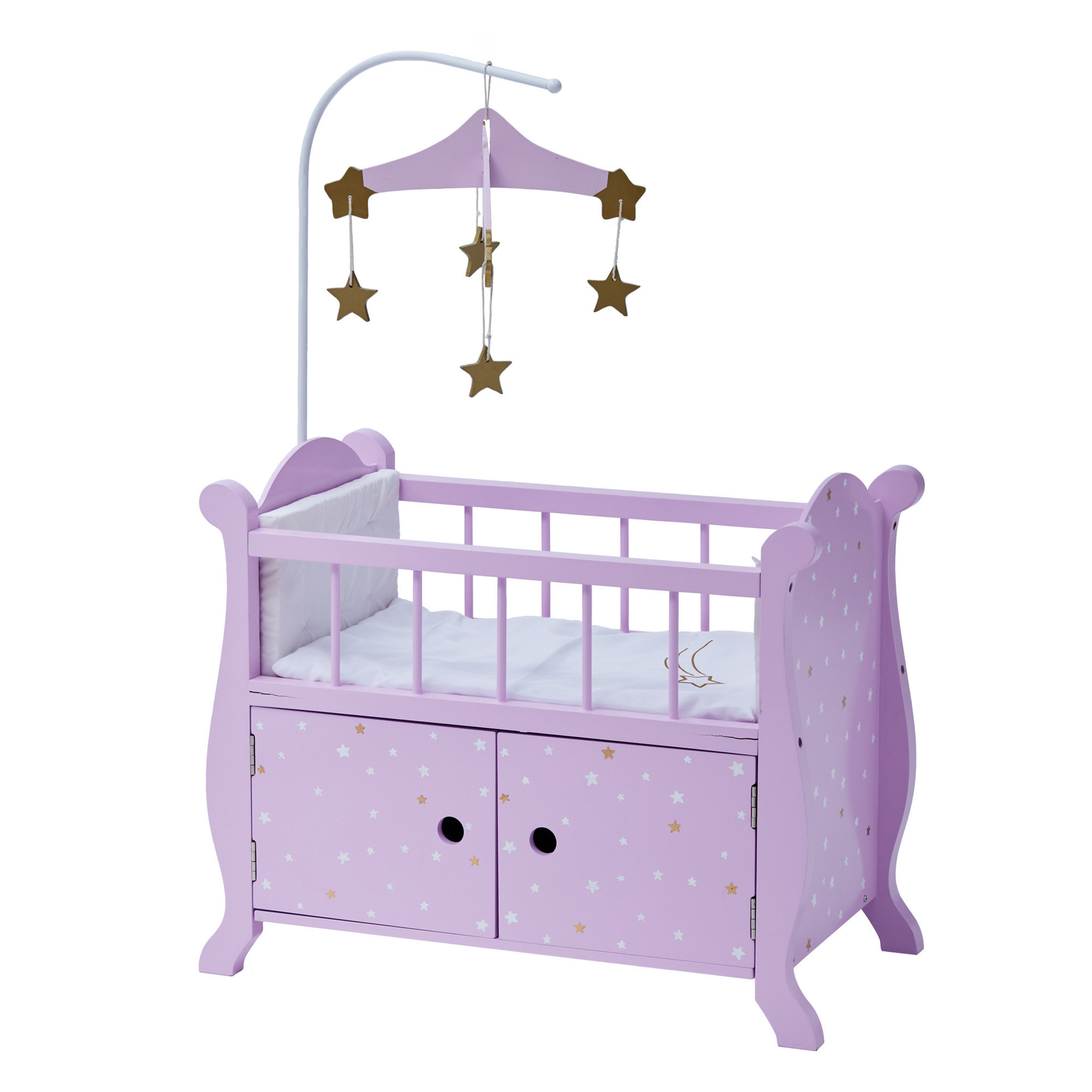 Purple//Gold Olivia/'s Little World 18 Doll Furniture Trundle Bed 21.5 x 10.5 x 10.5