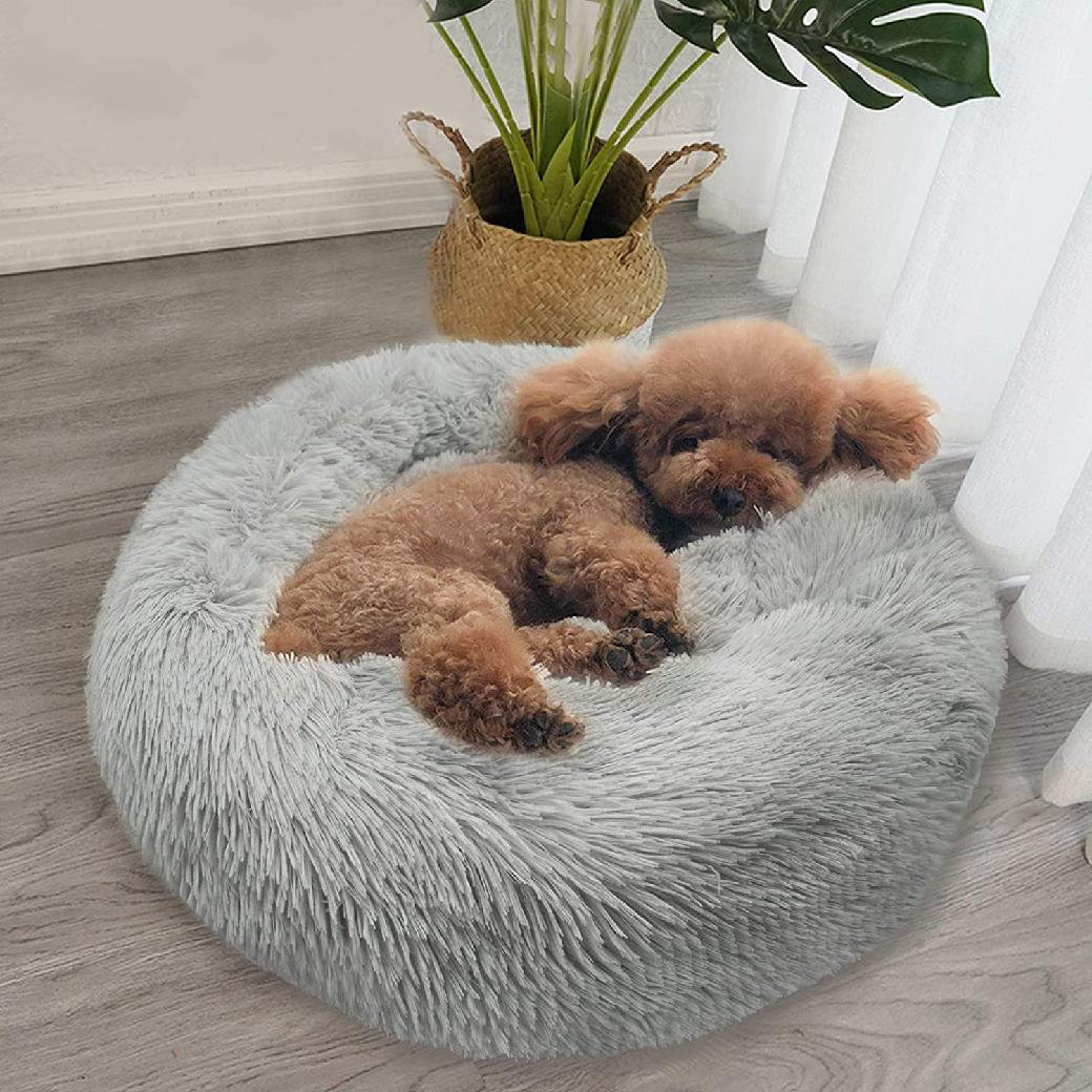 fluffy dog bed large