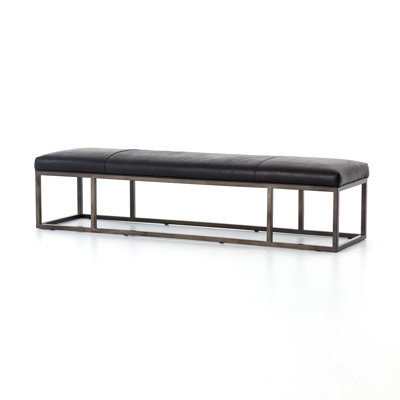 McGee Leather Bench by Joss and Main