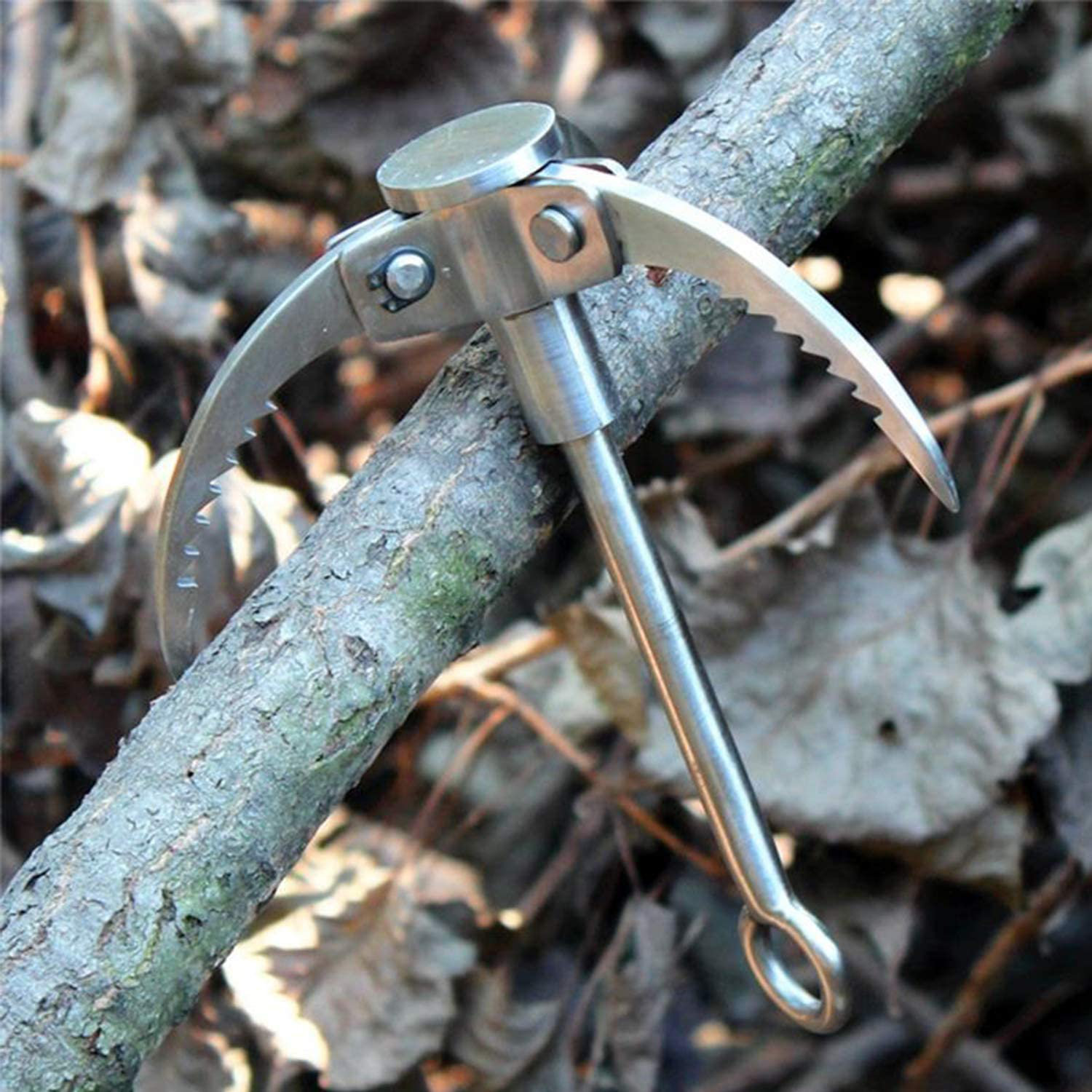 Foldable Grappling Hook Stainless Steel Survival Climbing Stable Tool G1X5 