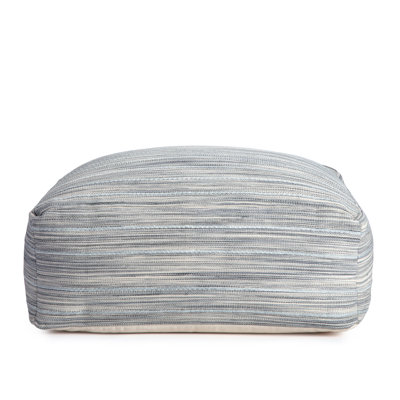 Zeke 36" Wide Square Striped Pouf Ottoman by Joss and Main