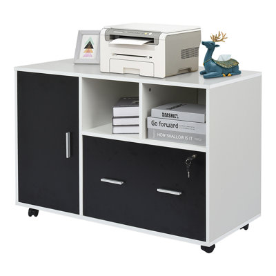 2-Drawer Mobile Lateral Filing Cabinet