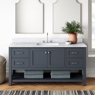 Warburton 60" Single Bathroom Vanity Set by Joss and Main